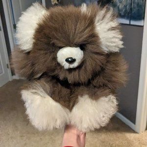 Alpaca Chubby Bear Sitting 9” Plush Stuffed Toy